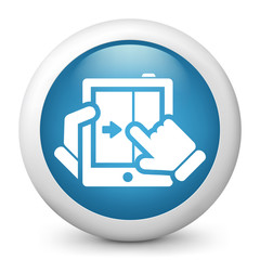 Touchscreen sliding icon