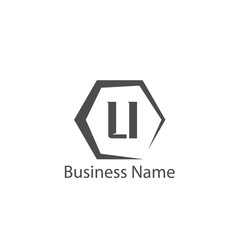Initial Letter LI Logo Template Design