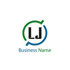 Initial Letter LJ Logo Template Design