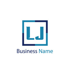 Initial Letter LJ Logo Template Design