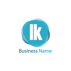 Initial Letter LK Logo Template Design