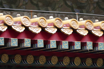 Detalles en los templos de China