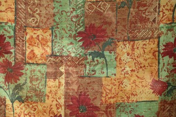 Vintage fabric pattern background