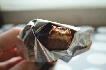 chocolate with caramel