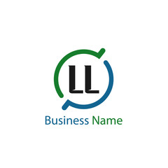Initial Letter LL Logo Template Design