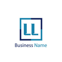 Initial Letter LL Logo Template Design