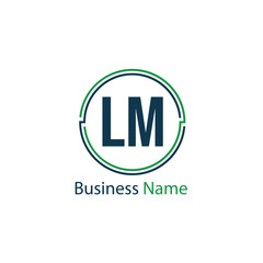 Initial Letter LM Logo Template Design