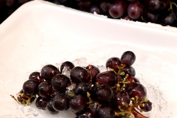 Grape fruit on the ice