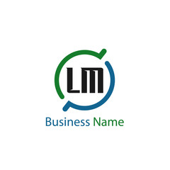Initial Letter LM Logo Template Design