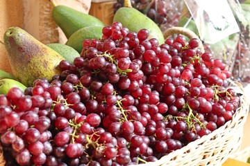 Grape fruit on street food