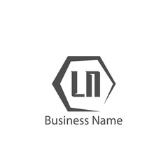 Initial Letter LN Logo Template Design