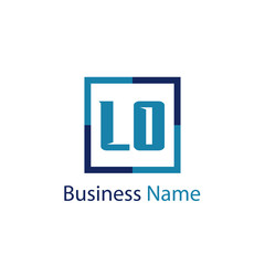 Initial Letter LO Logo Template Design