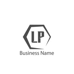 Initial Letter LP Logo Template Design