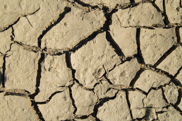 PATCH OF LAND OF DRY GROUND SHOT FROM ABOVE