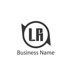 Initial Letter LR Logo Template Design