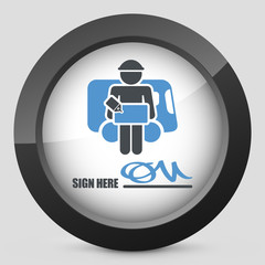 Delivery document sign