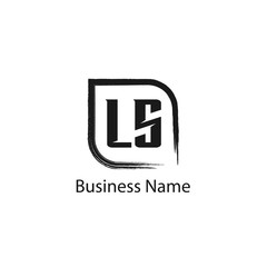 Initial Letter LS Logo Template Design