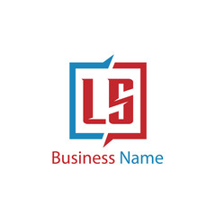 Initial Letter LS Logo Template Design