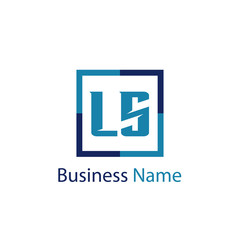 Obraz premium Initial Letter LS Logo Template Design