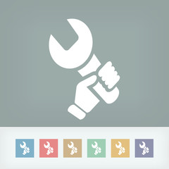 Wrench icon 3d
