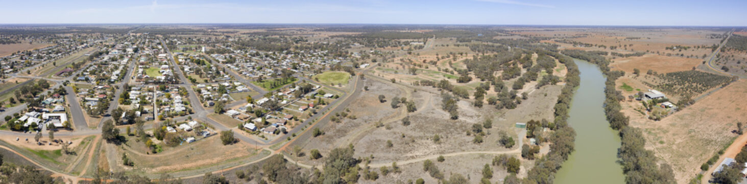 Nyngan on the Bogan river , New South Wales, Australia.