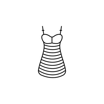 recommend clip art: Nightdress clothes dress icon. Element of clothes icon for mobile concept and web apps. Thin line Nightdress clothes dress icon can be used for web and mobile