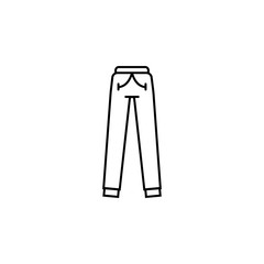Sweatpants clothes  icon. Element of clothes icon for mobile concept and web apps. Thin line Sweatpants clothes  icon can be used for web and mobile