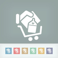 Fototapeta premium Shopping cart icon