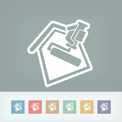 Painter roll symbol © Myvector