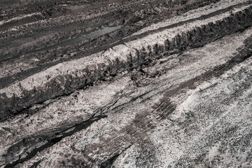 Beautiful contrast stains of the earth's surface, texture