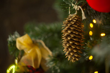 beautiful abstract christmas background withgarlands