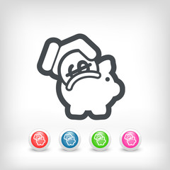 Obraz premium Business coin icon