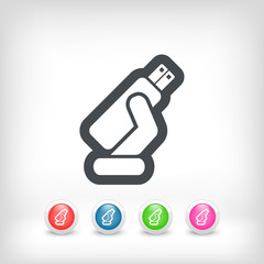 Usb memory icon