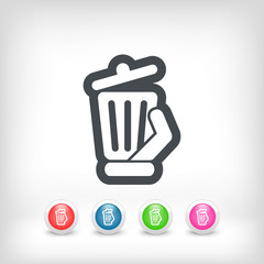 Trash can icon