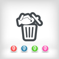 Food trash icon