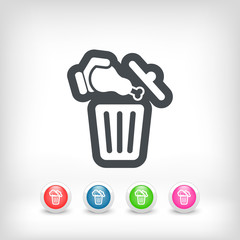 Food trash icon