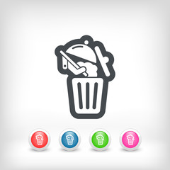 Food trash icon