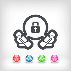 Phone conversation locked