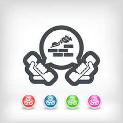 Building company contact icon