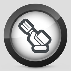 Obraz premium Hand holding a fork