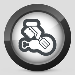 Meat fork icon