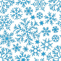 Christmas seamless doodle pattern
