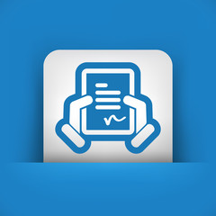 Document signature icon