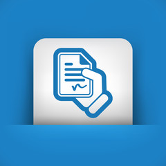 Document signed icon