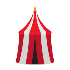 Isolated carnival tent