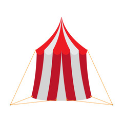 Isolated carnival tent