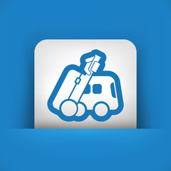 Bus travel icon
