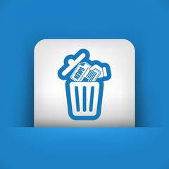 Trashing a news paper