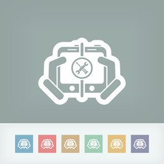 Fototapeta premium Devices connecting setting