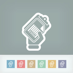 Document barcode icon